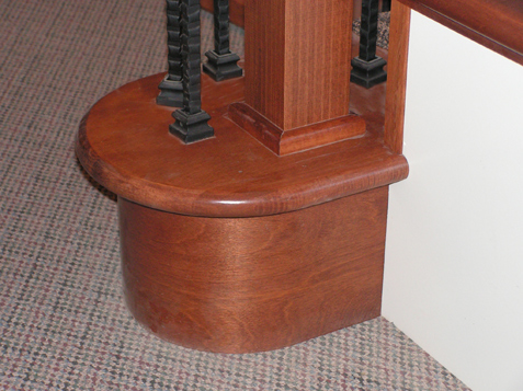 Radius Curved Starting End Cap Tread